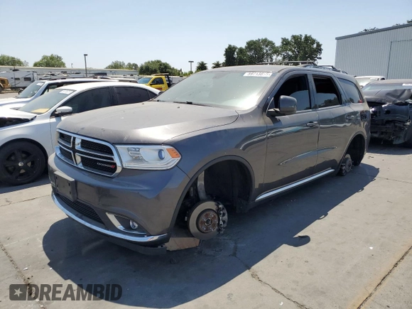 2017 Dodge Durango SXT with VIN 1C4RDJAG2HC918193, listed as a Copart auction lot 59713855 with 127,905 mi miles and Salvage title. Bid and sale history available at DreamBid. Image 1.