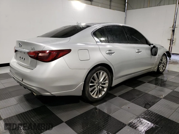 2018 Infiniti Q50 2.0t LUXE with VIN JN1CV7AP3JM240319, listed as a Copart auction lot 52751455 with 74,837 mi miles and Clean Title. Bid and sale history available at carsss.com. Image 3.