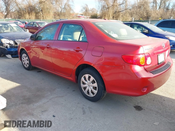 2009 Toyota Corolla with VIN 2T1BU40E29C088603, listed as a IAAI auction lot 41745371 with 189,517 mi miles. Bid and sale history available at carsss.com. Image 3.