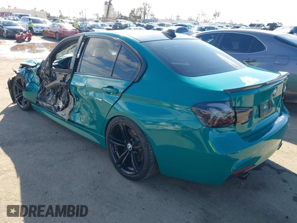 2014 BMW 3 Series 335i with VIN WBA3A9C52EF686470, listed as a IAAI auction lot 41411723 with 89,816 mi miles. Bid and sale history available at carsss.com. Image 3.