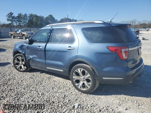 2018 Ford Explorer Platinum with VIN 1FM5K8HT5JGC38878, listed as a Copart auction lot 46522295 with 81,768 mi miles and Salvage Title. Bid and sale history available at DreamBid. Image 2.