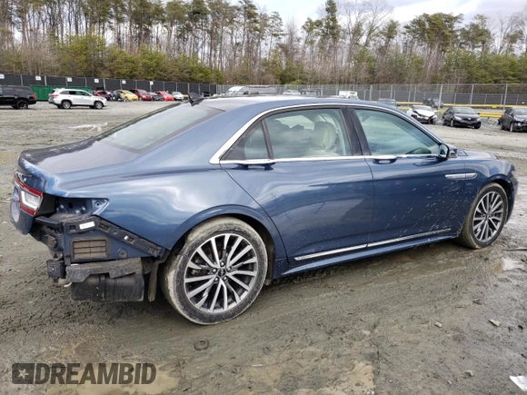 2018 Lincoln Continental Select with VIN 1LN6L9SK2J5605982, listed as a Copart auction lot 47934135 with 42,127 mi miles and Salvage Title. Bid and sale history available at carsss.com. Image 3.