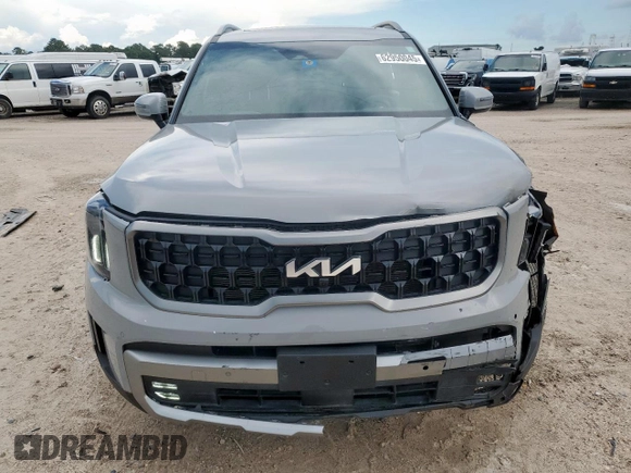 2023 Kia Telluride SX X-Line with VIN 5XYP5DGC1PG400127, listed as a Copart auction lot 62950045 with 23,443 mi miles and Salvage title. Bid and sale history available at DreamBid. Image 5.