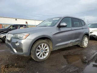 2015 BMW X3 xDrive28d with VIN 5UXWY3C51F0E95847, listed as a Copart auction lot 46648915 with 212,239 mi miles and Clean Title. Bid and sale history available at carsss.com. Image 1.