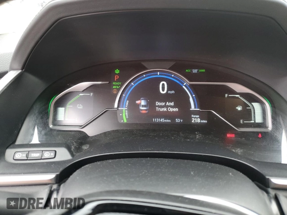2018 Honda Clarity Plug-In Hybrid with VIN JHMZC5F16JC022126, listed as a Copart auction lot 85769194 with 113,145 mi miles and Salvage Title. Bid and sale history available at carsss.com. Image 9.