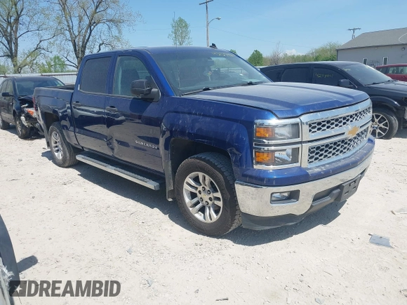2014 Chevrolet Silverado 1500 LT with VIN 3GCPCREHXEG438567, listed as a IAAI auction lot 42125481 with 123,517 mi miles. Bid and sale history available at carsss.com. Image 1.