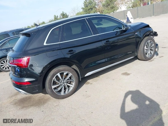 2023 Audi Q5 S line Premium Plus with VIN WA1EAAFY7P2006389, listed as a IAAI auction lot 41612116 with 17,954 mi miles. Bid and sale history available at carsss.com. Image 4.