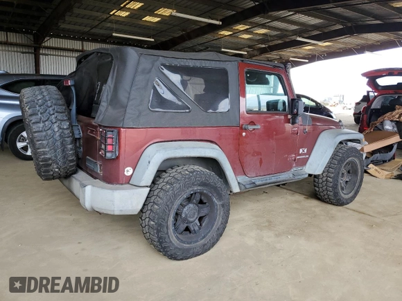 2008 Jeep Wrangler X with VIN 1J4FA241X8L541485, listed as a Copart auction lot 54050235 with 145,748 mi miles and Salvage title. Bid and sale history available at DreamBid. Image 3.