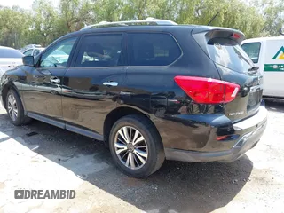 2018 Nissan Pathfinder SL z VIN 5N1DR2MN9JC620172, wystawiony jako IAAI lot #42095426 z przebiegiem 127 609 mil mil oraz . Historia ofert i sprzedaży dostępna na DreamBid. Obrazek 3.