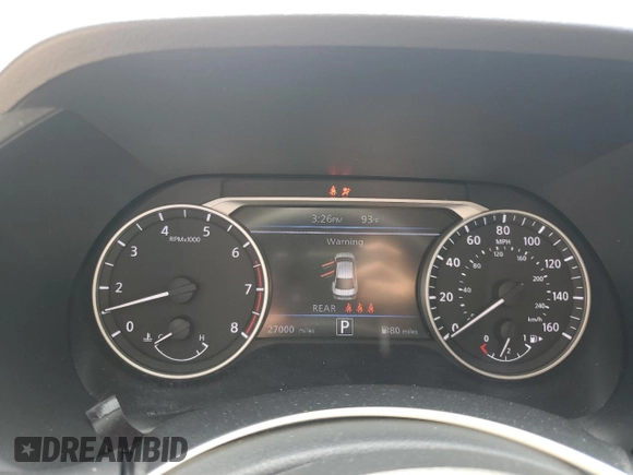 2024 Nissan Sentra SV with VIN 3N1AB8CVXRY348933, listed as a Copart auction lot 65011515 with 27,000 mi miles and Salvage title. Bid and sale history available at DreamBid. Image 9.