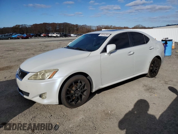 2006 Lexus IS 250 with VIN JTHCK262262004364, listed as a Copart auction lot 80584384 with 219,592 mi miles and Clean Title. Bid and sale history available at DreamBid. Image 1.