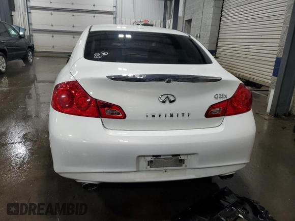 2011 Infiniti G25 x z VIN JN1DV6ARXBM652576, wystawiony jako Copart lot #45913105 z przebiegiem Nie podano mil oraz Szkoda całkowita • Salvage title. Historia ofert i sprzedaży dostępna na DreamBid. Obrazek 6.