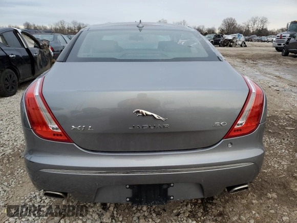2015 Jaguar XJ with VIN SAJWA2GZ4F8V82350, listed as a Copart auction lot 83824414 with 47,767 mi miles and Salvage Title. Bid and sale history available at carsss.com. Image 6.