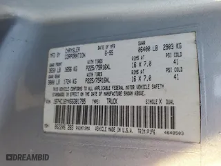 1995 Dodge Ram 1500 with VIN 1B7HC16YXSS381795, listed as a Copart auction lot 86858174 with 263,589 mi miles and Salvage Title. Bid and sale history available at carsss.com. Image 12.