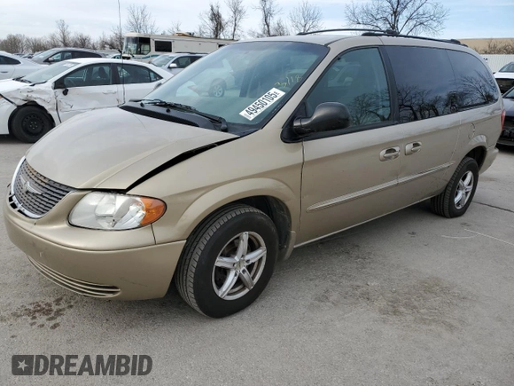 2002 Chrysler Town & Country LX with VIN 2C4GP44362R637151, listed as a Copart auction lot 49450105 with 190,772 mi miles and Salvage Title. Bid and sale history available at carsss.com. Image 1.