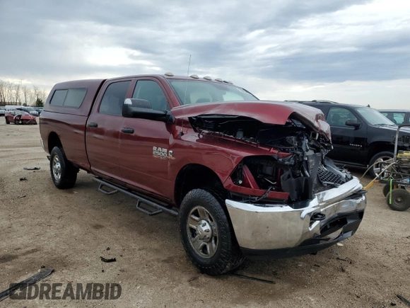 2018 Ram 2500 Tradesman with VIN 3C6UR5HL7JG121745, listed as a Copart auction lot 53988425 with 122,480 mi miles and Salvage title. Bid and sale history available at DreamBid. Image 4.