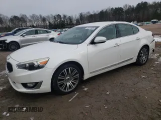 2015 Kia Cadenza Premium with VIN KNALN4D73F5194660, listed as a Copart auction lot 88107625 with 92,787 mi miles and Salvage Title. Bid and sale history available at carsss.com. Image 1.