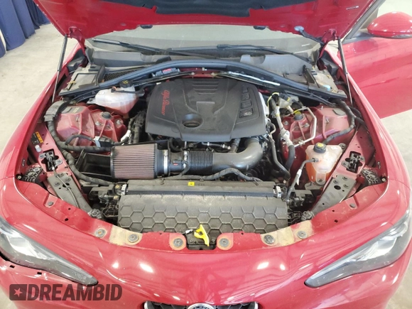 2022 Alfa Romeo Giulia Veloce with VIN ZARFAMBN7N7655042, listed as a Copart auction lot 53232075 with 20,975 mi miles and Salvage title. Bid and sale history available at DreamBid. Image 11.