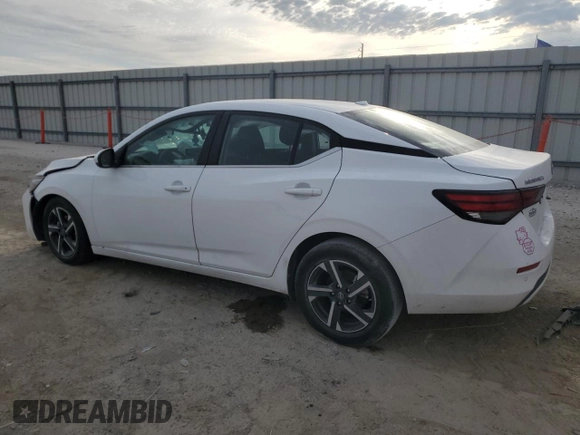2024 Nissan Sentra SV with VIN 3N1AB8CV0RY218918, listed as a Copart auction lot 57944735 with 22,879 mi miles and Non repairable. Bid and sale history available at DreamBid. Image 2.