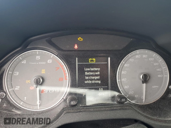 2016 Audi SQ5 Premium Plus with VIN WA1CCAFP8GA029260, listed as a Copart auction lot 82576794 with 105,941 mi miles and Salvage Title. Bid and sale history available at carsss.com. Image 9.
