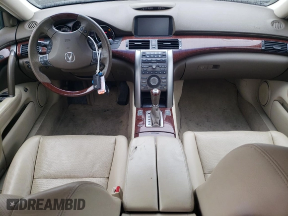 2009 Acura RL Tech Pkg with VIN JH4KB26609C002321, listed as a Copart auction lot 48279945 with 180,995 mi miles and Salvage Title. Bid and sale history available at carsss.com. Image 8.