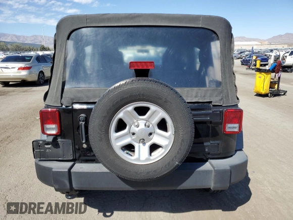 2018 Jeep Wrangler JK Unlimited Sport S with VIN 1C4BJWDG4JL894696, listed as a Copart auction lot 72454864 with 60,122 mi miles and Salvage Title. Bid and sale history available at carsss.com. Image 6.