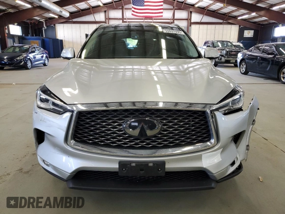 2019 Infiniti QX50 Luxe z VIN 3PCAJ5M3XKF128379, wystawiony jako Copart lot #55037095 z przebiegiem 83 906 mil mil oraz Szkoda całkowita • Salvage title. Historia ofert i sprzedaży dostępna na DreamBid. Obrazek 5.