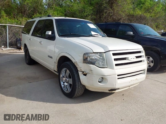 2008 Ford Expedition EL Limited with VIN 1FMFK19538LA60899, listed as a IAAI auction lot 41919759 with 238,296 mi miles. Bid and sale history available at carsss.com. Image 1.