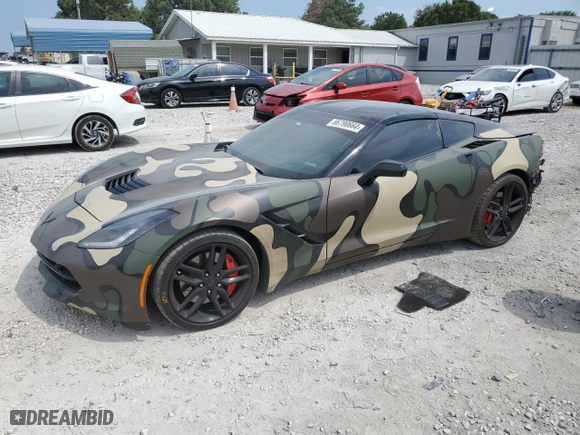 2016 Chevrolet Corvette Z51 2LT with VIN 1G1YK2D75G5108670, listed as a Copart auction lot 66790664 with 95,642 mi miles and Salvage Title. Bid and sale history available at carsss.com. Image 1.