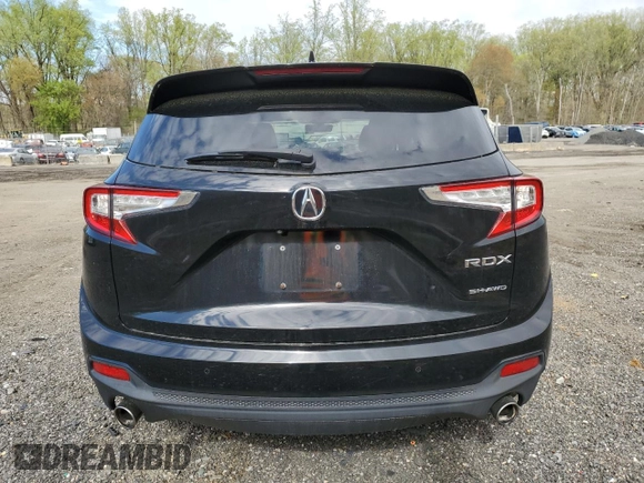 2020 Acura RDX Technology with VIN 5J8TC2H58LL003863, listed as a Copart auction lot 52949325 with 52,498 mi miles and Salvage title. Bid and sale history available at DreamBid. Image 6.