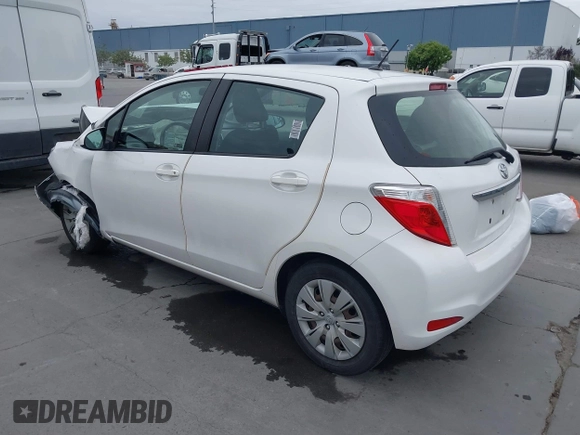 2012 Toyota Yaris L with VIN JTDKTUD38CD513912, listed as a IAAI auction lot 42131567 with 133,664 mi miles. Bid and sale history available at carsss.com. Image 3.