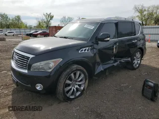 2012 Infiniti QX56 8-passenger z VIN JN8AZ2NC5C9316250, wystawiony jako Copart lot #54693455 z przebiegiem 123 403 mil mil oraz Szkoda całkowita • Salvage title. Historia ofert i sprzedaży dostępna na DreamBid. Obrazek 1.