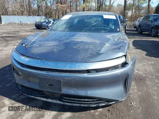 2025 Lucid Air Pure with VIN 50EA1PGA4SA004490, listed as a IAAI auction lot 41579096 with 1,324 mi miles. Bid and sale history available at carsss.com. Image 12.