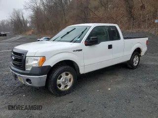 2013 Ford F-150 XL with VIN 1FTEX1CM2DFD85196, listed as a Copart auction lot 52240105 with 191,981 mi miles and Salvage Title. Bid and sale history available at carsss.com. Image 1.
