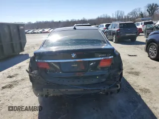 2013 BMW 7 Series 750Li with VIN WBAYE8C53DD132823, listed as a Copart auction lot 46090795 with 199,977 mi miles and Salvage title. Bid and sale history available at DreamBid. Image 6.