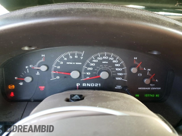 2003 Ford Expedition Eddie Bauer with VIN 1FMFU18L63LB98438, listed as a Copart auction lot 56008735 with 157,743 mi miles and Salvage title. Bid and sale history available at DreamBid. Image 9.
