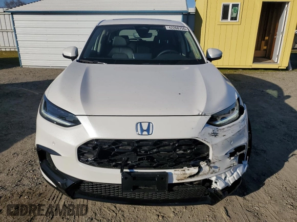 2025 Honda HR-V EX-L with VIN 3CZRZ1H76SM722801, listed as a Copart auction lot 42260755 with 55 mi miles and Salvage Title. Bid and sale history available at carsss.com. Image 5.
