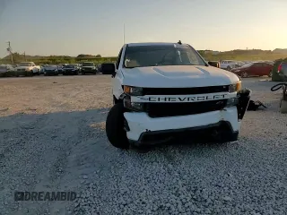2020 Chevrolet Silverado 1500 Custom with VIN 1GCRWBEF9LZ281181, listed as a Copart auction lot 43327815 with 80,007 mi miles and Salvage Title. Bid and sale history available at carsss.com. Image 10.