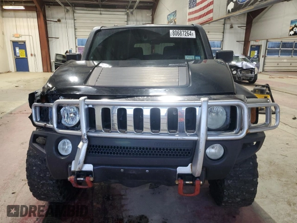 2006 Hummer H3 with VIN 5GTDN136468237702, listed as a Copart auction lot 80687264 with 284,169 mi miles and Salvage Title. Bid and sale history available at carsss.com. Image 5.