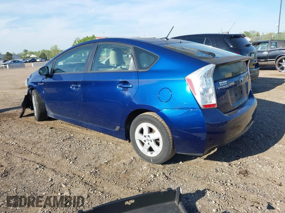 2011 Toyota Prius I with VIN JTDKN3DU1B1410358, listed as a IAAI auction lot 42244411 with 178,955 mi miles and . Bid and sale history available at DreamBid. Image 3.