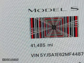 2021 Tesla Model S Plaid with VIN 5YJSA1E62MF448708, listed as a IAAI auction lot 41093091 with 41,485 mi miles. Bid and sale history available at carsss.com. Image 16.