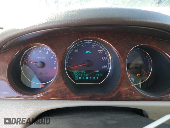 2008 Buick Lucerne CXS with VIN 1G4HE57Y08U154852, listed as a Copart auction lot 45985645 with 79,073 mi miles and Clean Title. Bid and sale history available at DreamBid. Image 9.