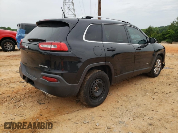 2016 Jeep Cherokee Limited with VIN 1C4PJLDS8GW207378, listed as a Copart auction lot 57309855 with 202,432 mi miles and Salvage title. Bid and sale history available at DreamBid. Image 3.