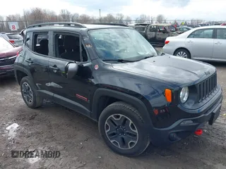 2016 Jeep Renegade Trailhawk with VIN ZACCJBCT2GPC80097, listed as a IAAI auction lot 41912694 with 75,973 mi miles and . Bid and sale history available at carsss.com. Image 1.