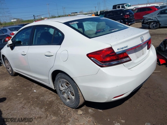 2014 Honda Civic Sedan LX with VIN 19XFB2F55EE007382, listed as a IAAI auction lot 41972787 with 215,716 mi miles. Bid and sale history available at carsss.com. Image 3.