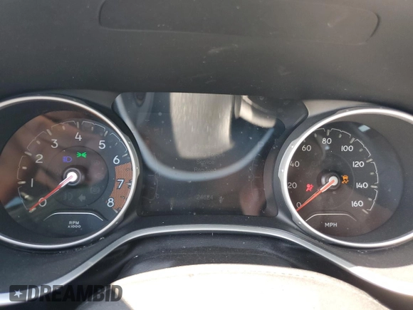2020 Jeep Compass Latitude with VIN 3C4NJDBB0LT228984, listed as a Copart auction lot 53092445 with 24,624 mi miles and Salvage title. Bid and sale history available at DreamBid. Image 9.