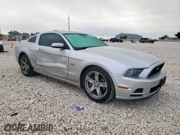 2013 Ford Mustang GT with VIN 1ZVBP8CF2D5215937, listed as a Copart auction lot 61425015 with Not provided miles and Salvage title. Bid and sale history available at DreamBid. Image 4.