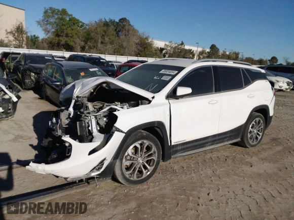 2020 GMC Terrain SLT z VIN 3GKALPEX1LL216929, wystawiony jako Copart lot #58873185 z przebiegiem 43 449 mil mil oraz Szkoda całkowita • Salvage title. Historia ofert i sprzedaży dostępna na DreamBid. Obrazek 1.