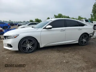 2021 Honda Accord Touring with VIN 1HGCV2F91MA800176, listed as a Copart auction lot 62633405 with 106,195 mi miles and Salvage title. Bid and sale history available at DreamBid. Image 1.