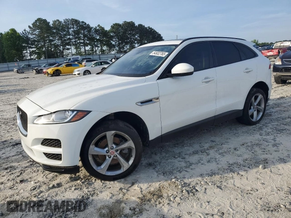 2018 Jaguar F-Pace 25t Premium with VIN SADCJ2FXXJA292993, listed as a Copart auction lot 54932765 with 79,335 mi miles and Clean Title. Bid and sale history available at DreamBid. Image 1.